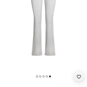 Skims Cotton Jersey Foldover Pants Soft Heather Grey Comfy Lounge Pant